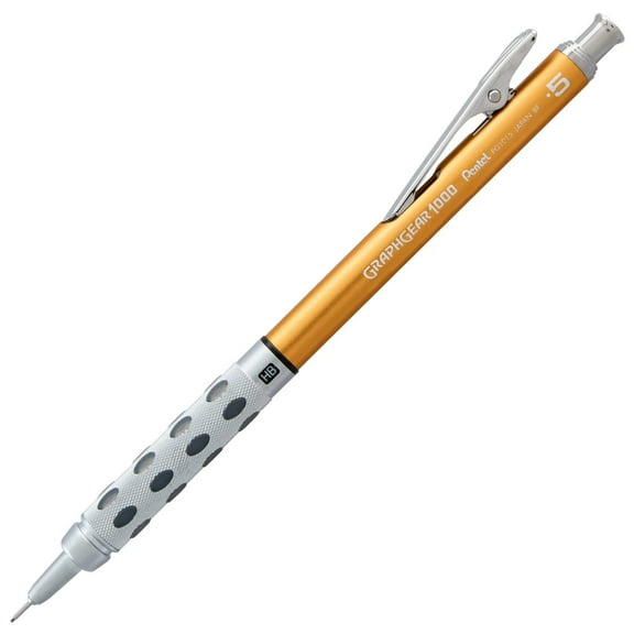 Pentel GraphGear 1000 Mechanical Drafting Pencil (0.5mm), Limited Edition Gold Accents