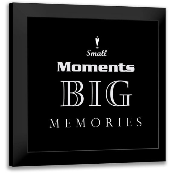 GraphINC 12x12 Black Modern Framed Museum Art Print Titled - Small Moments