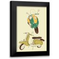 thumbnail image 1 of GraphINC 13x18 Black Modern Framed Museum Art Print Titled - Scooter III, 1 of 5