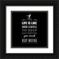 thumbnail image 1 of GraphINC 15x15 Black Ornate Wood Framed with Double Matting Museum Art Print Titled - Life Is Like, 1 of 4
