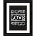 thumbnail image 1 of GraphINC 18x24 Black Ornate Wood Framed with Double Matting Museum Art Print Titled - Do What You Love, 1 of 4