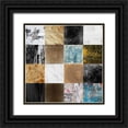 thumbnail image 1 of GraphINC 20x20 Black Ornate Wood Framed with Double Matting Museum Art Print Titled - Tiles Decor Blue Notes 2, 1 of 4