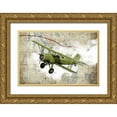thumbnail image 1 of GraphINC Studio 14x11 Gold Ornate Wood Framed with Double Matting Museum Art Print Titled - Biplane 2, 1 of 4