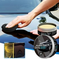 Graphene Car Wax, Solid Palm Wax, For All Models, Ceramic Titanium Formula, Forms Protective Barrier, Natural Materials, Easy to Use, No Residue, Long-Lasting Gloss, Paint Protection