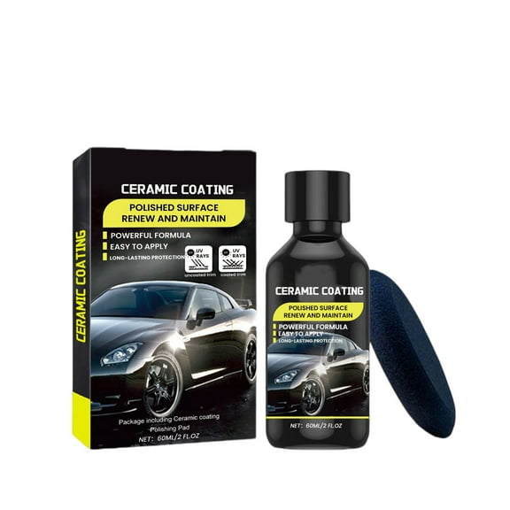 Graphene Ceramic Car Coating Set + 10+ Years Durable Protection + HydroPHobic & High Gloss Finish + Easy Application for Automobiles, Motorcycles, and More