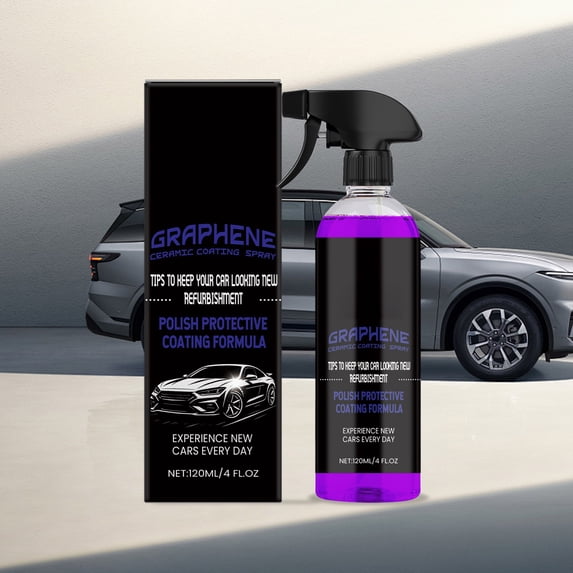 Graphene Ceramic Coating Spray for Cars - Long-Lasting Paint Protection, Waterproof & Anti-Fouling, Enhances Gloss & Mirror Finish, UV & Oxidation Resistance, Easy to Apply, All Vehicle Types