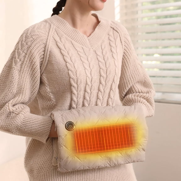 Graphene Hand Warmer USB Rechargeable with Constant Temperature Heating, Double-Sided Quick Warmth and Water-Washable for Hands, Portable Digital Display Heater for Outdoor Travel Cold Weather