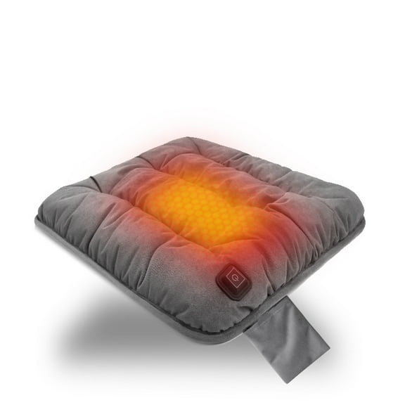 Graphene Heated Seat Cushion Polyester Seat Cushion Color:Grey Material:Cotton
