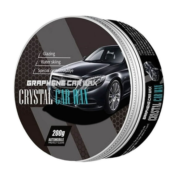 Graphene Solid Car Wax, All-Model Car Crystal Car Wax, Ceramic Titanium Gloss & Long-Lasting Paint Protection,200g/7.05 oz