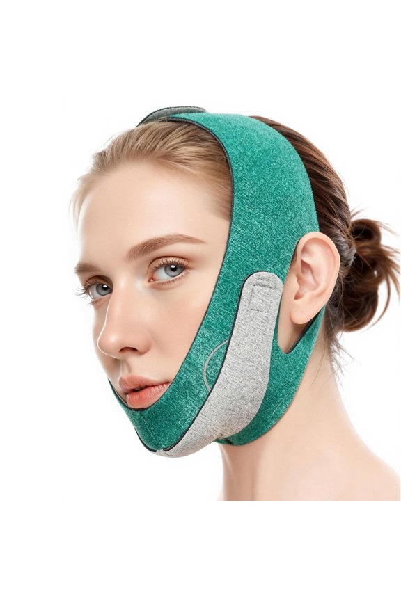 Graphene V Line Lifting Mask, Skin-Friendly & Breathable Double Chin Reducer, Adjustable Chin Strap for Sleeping with Highly Elastic Fabric, Chin Lifting Mask for Women Man