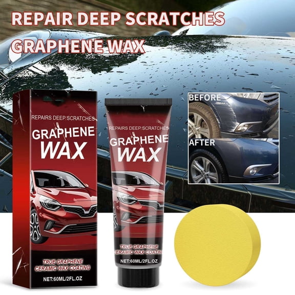 Graphene Wax Car Scratch Repair Paste Scratch Repair Wax for Cars, Automotive Paint Scratch Remover, Clear Coat Scratch Repair Kit, Car Polish & Restorer for Vehicle Paintwork Maintenance