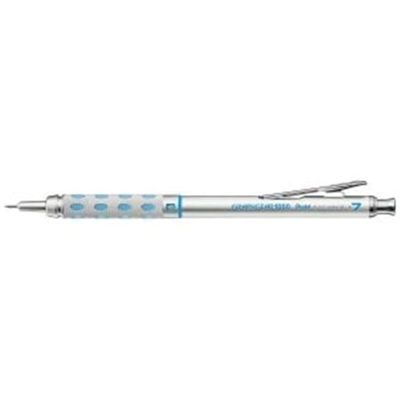 Graphgear 1000 .7mm Mechanical Pencil - Silver - Medium - Precision Drafting Tool