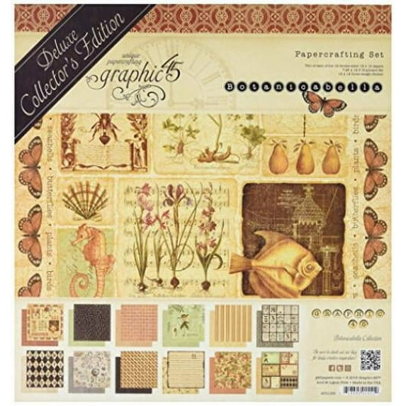 Graphic 45 Deluxe Collector's Edition Pack 12"X12"-Botanicabella