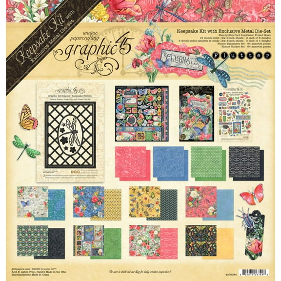 Graphic 45 Flutter Keepsake Kit