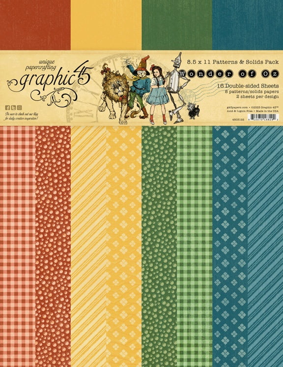 Graphic 45 Collection Pack 12X12-Patterns & Solids, Spring Is In The Air X88145911