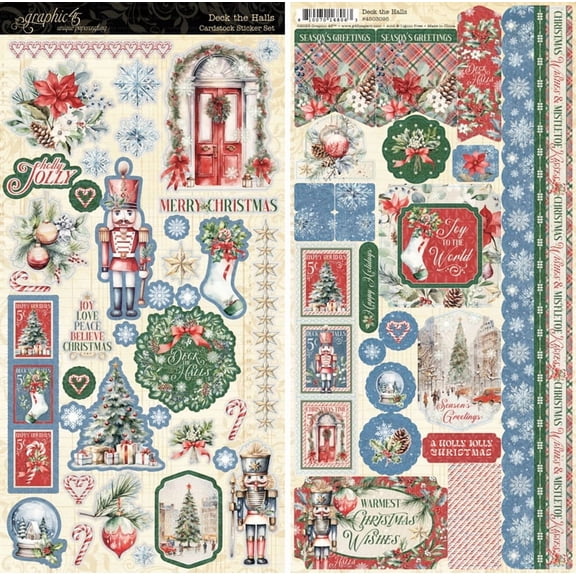 Graphic 45 Sticker Set-Deck The Halls