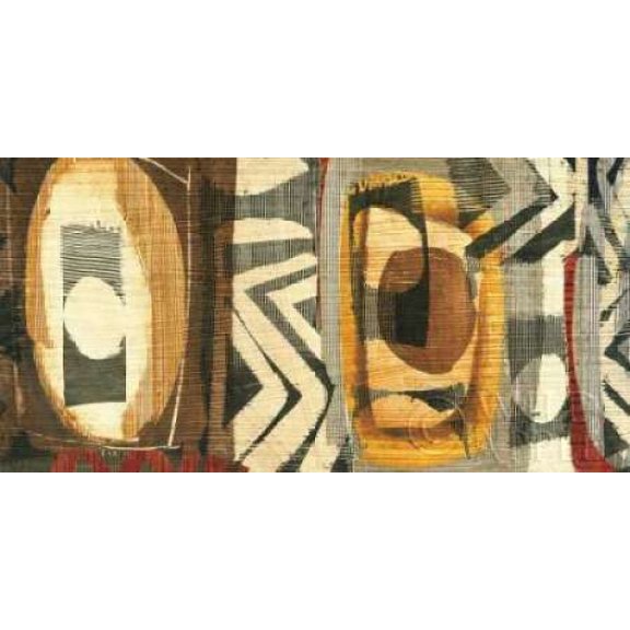 Graphic Abstract II Poster Print by  Wild Apple Portfolio (10 x 20)