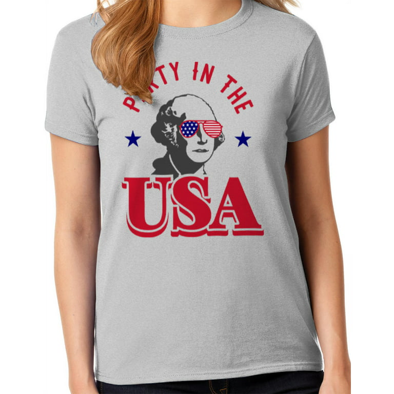 Graphic America 4th of July Independence Day Party Women's T-Shirt  Collection