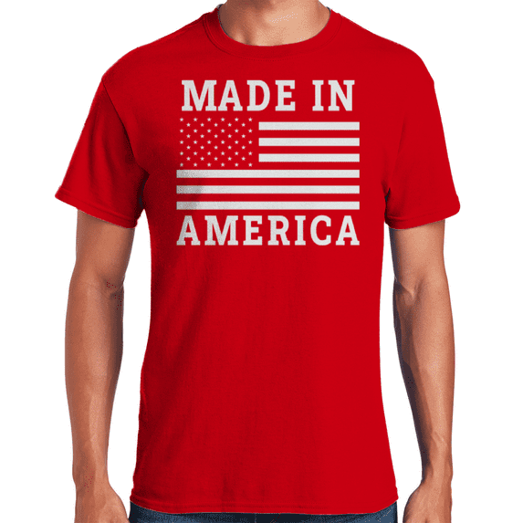 Graphic America Men's Short Sleeve Patriotic Themed T-Shirts, Multiple Design Options