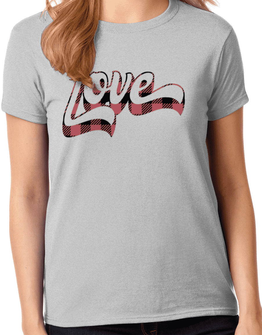 Graphic America Valentine's Day Holiday Love Women's Graphic T-Shirt ...