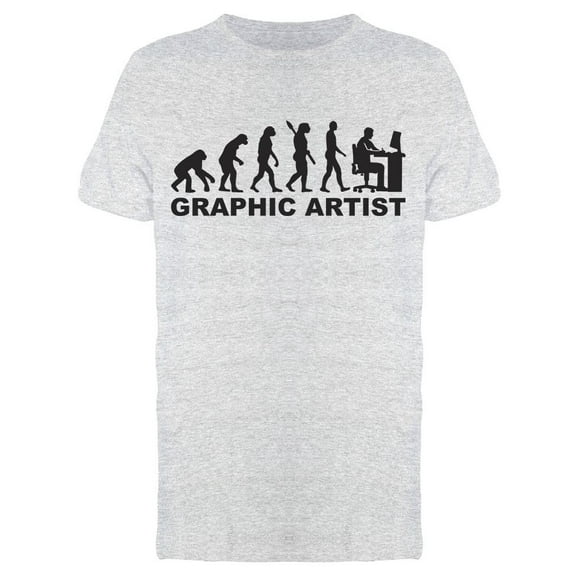 Graphic Artist, Line Evolution T-Shirt Men -Image by Shutterstock, Male 3X-Large