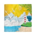 thumbnail image 1 of Graphic Beach Head Scarf, Marine Paper Cut Art, Head Wrap, 3 Sizes, by Ambesonne, 1 of 2