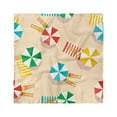 thumbnail image 1 of Graphic Beach Head Scarf, Parasols Towels Legs, Head Wrap, 3 Sizes, by Ambesonne, 1 of 2