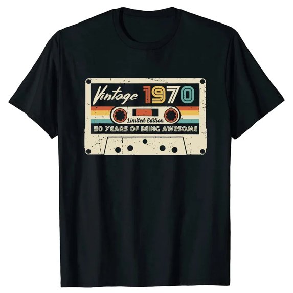 Graphic Birthday Gift Short Sleeved 55 Years Old Born in 1970 Shirt 54th Birthday Summer T-shirt Retro Vintage 1970 Tshirt