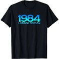 thumbnail image 1 of Graphic Birthday Gift Short Sleeved Old Born in 1984 Shirt 40th Birthday Summer T-shirt Retro Vintage 1984 Tshirt, 1 of 6