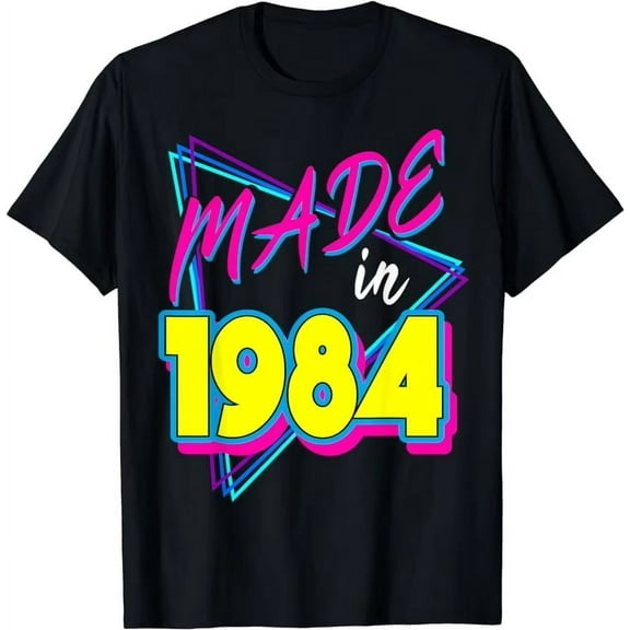 Graphic Birthday Gift Short Sleeved Old Born in 1984 Shirt 40th Birthday Summer T-shirt Retro Vintage 1984 Tshirt