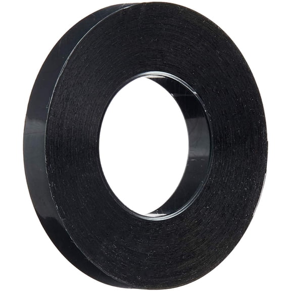 Graphic Chart Tape, 1/4" x 324", Glossy Black (6-Pack)
