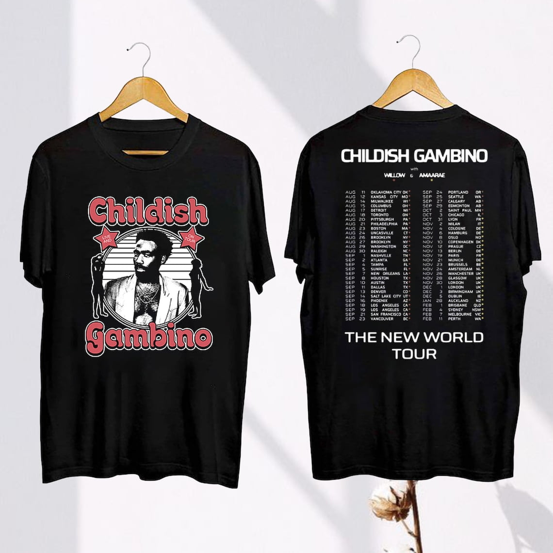 Graphic Childish Gambino Tour 2024 TShirt, Childish Gambino The New