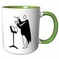 thumbnail image 1 of 3drose, Graphic Conductor and Stand Black, 11oz Two-tone Green Mug, 1 of 6