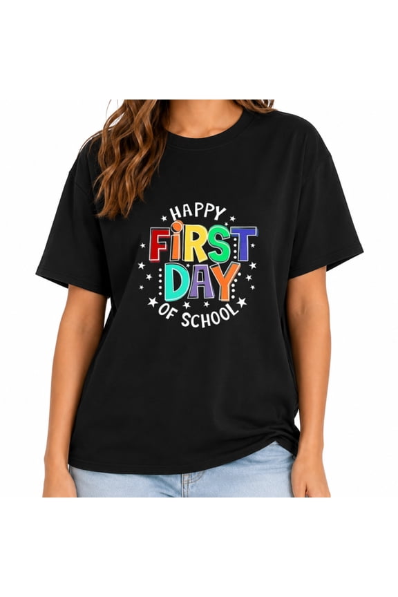 Graphic Crew Neck Shirt for Women Boho Floral Wildflowers Tee Casual Cottagecore Summer T-Shirt Blouse
