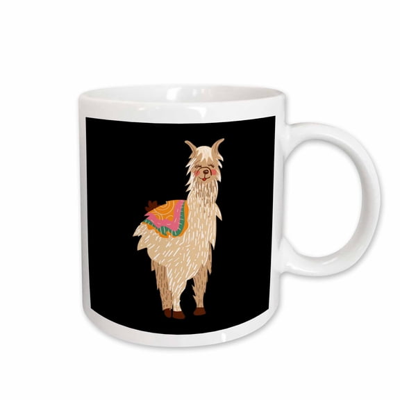 3drose, Graphic Design of Llama Lama Peru Alpaca, 15oz Mug