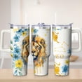thumbnail image 1 of Graphic Design Stainless Steel Insulated Mug with Lid and Handle, 30oz, 1 of 4