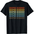 thumbnail image 1 of Graphic Designer Retro T-Shirt, 1 of 4