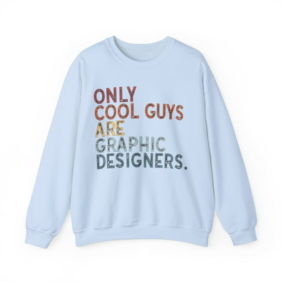 Graphic Designer Sweatshirt Gifts Crew Neck Shirt Long Sleeve Unisex