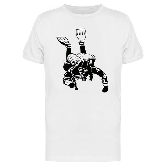 Graphic Diving Man T-Shirt Men -Image by Shutterstock, Male XX-Large