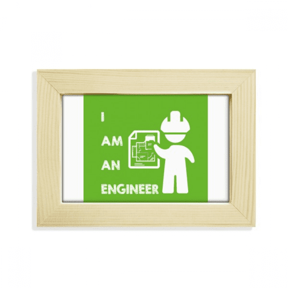 Graphic Engineer Helmet Position Desktop Decorate Photo Frame Picture Art Painting 5x7 inch