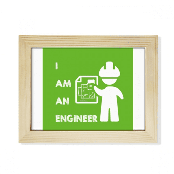 Graphic Engineer Helmet Position Desktop Photo Frame Picture Art Decoration Painting 6x8 inch