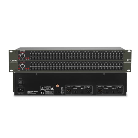 Graphic Equalizer 31-Band Stereo EQ for Home Audio, Dual Channel Professional DJ Equalizer (EQ-231)