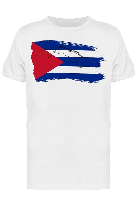 Graphic Flag Of Cuba T-Shirt Men -Image by Shutterstock, Male Large