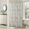 thumbnail image 1 of Graphic Floral Ivory Rose Beige Polyester Cream Waterproof Fabric Tan Printed Shower Curtain,Decorative Khaki Bathroom Curtains,72" W x 72" H, 1 of 6