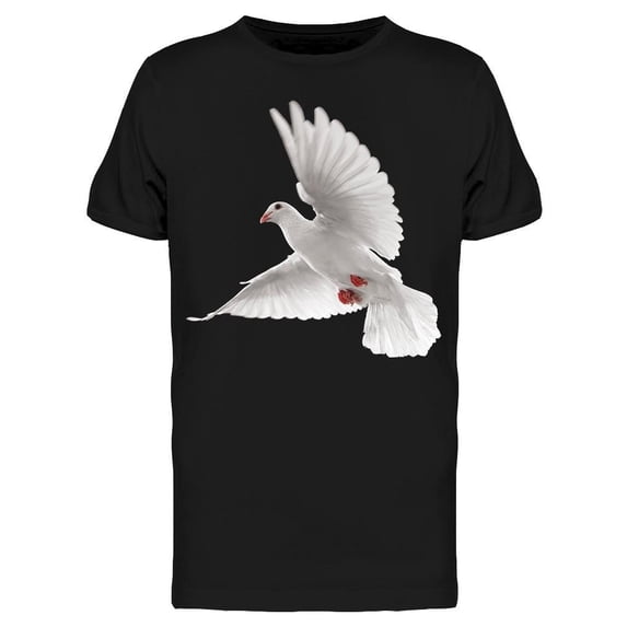 Graphic Flying White Dove Tee Men's -Image by Shutterstock