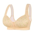 thumbnail image 1 of Graphic Front Closure Bra for Women Comfort No Underwire Wide Strap Support Full Coverage Wireless Everyday Bras, 1 of 6