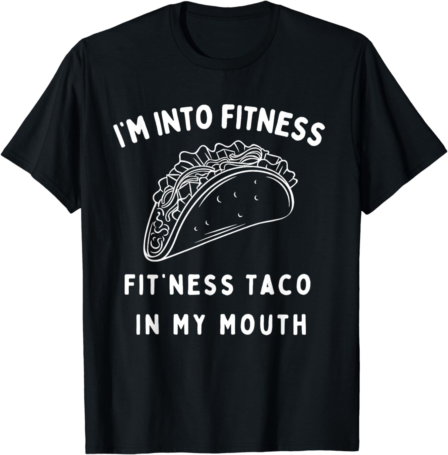 T-shirt Manches Longues "I'm Into Fitness" Humour - Taille Regular - Neuf Sans étiquettes