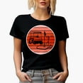 thumbnail image 1 of Graphic Golf Buggy or Cart, Balls, Flag & Golf Player, Golfing or Golfer Themed Merch Gift, Black T-Shirt, 2XL, 1 of 5