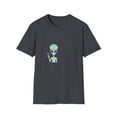 thumbnail image 1 of Graphic Heartbeat UFO Fan OVNI Extraterrestrial Women Men Novelty UFO Husband Heartbeats Dad Mom OVNI Cute Unisex Softstyle T-Shirt, 1 of 4