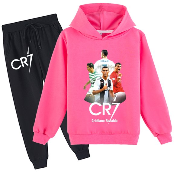 Graphic Hoodie Set Cristiano Ronaldo Sweatshirt & Pants suits school days and leisure time